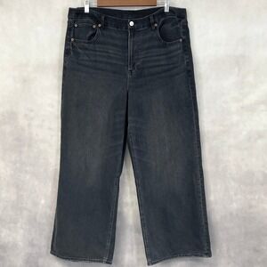 Women's Black Wide-Leg Jeans